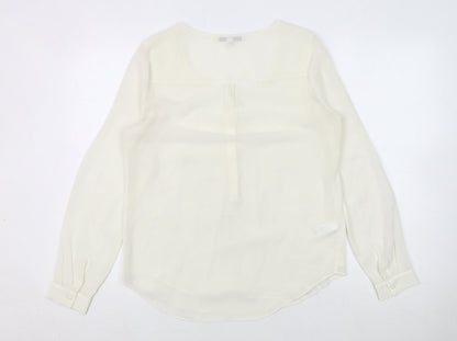 Next Women's Ivory Blouse Size 10 Embroidered Detail