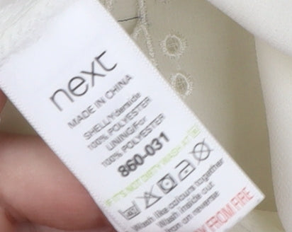 Next Women's Ivory Blouse Size 10 Embroidered Detail