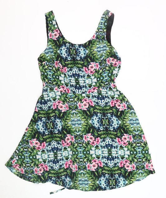 Forever 21 Women's Multicoloured A-Line Short Dress