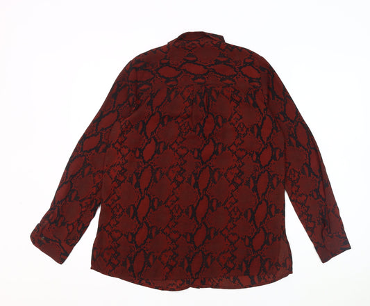 New Look Women's Multicoloured Button-Up Shirt UK 8