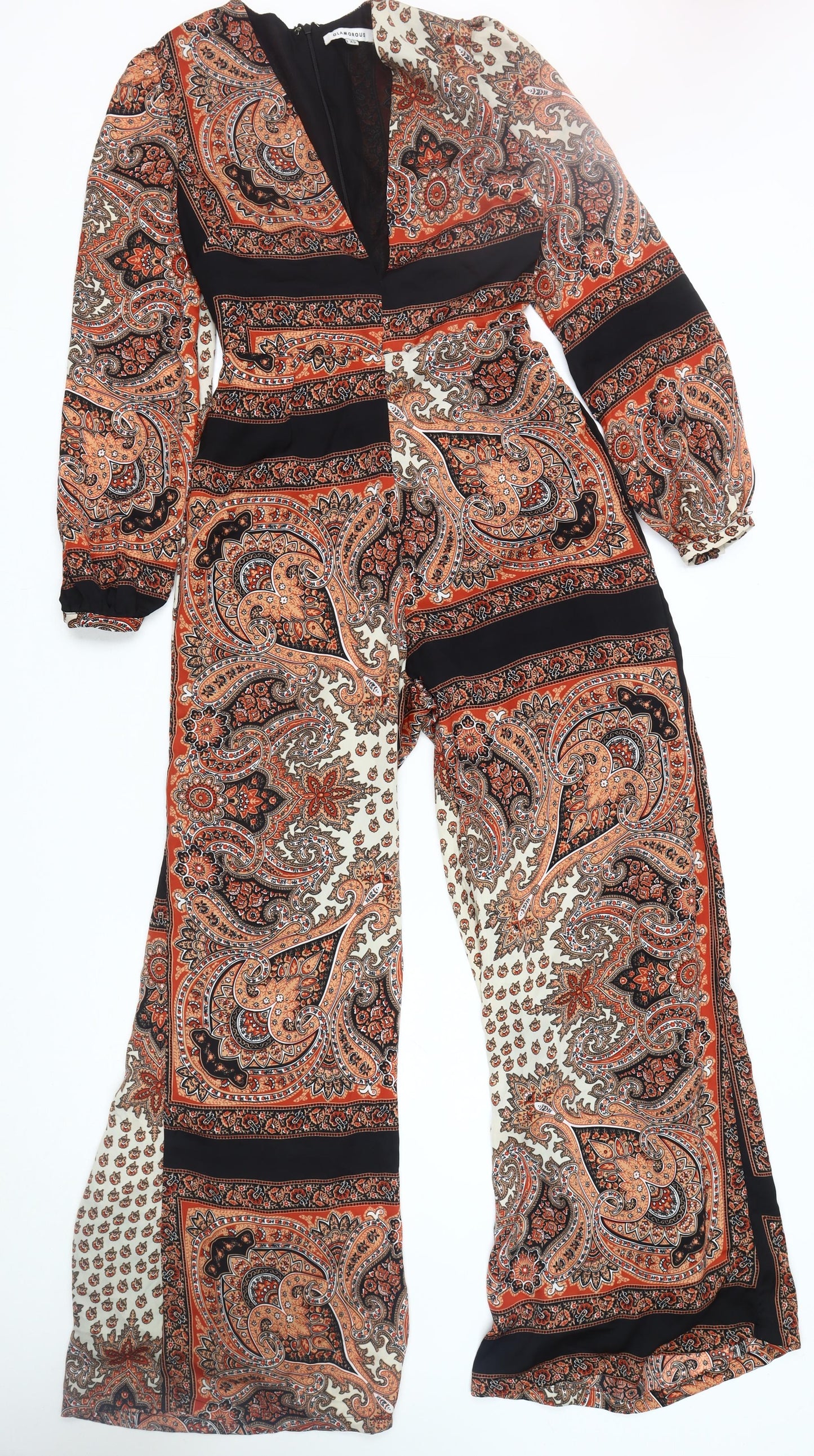 Glamorous Womens Jumpsuit Multicoloured Paisley XS