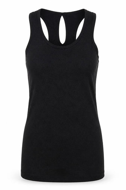 Womens UK Size 8 Dorothy Perkins Black Basic Tank