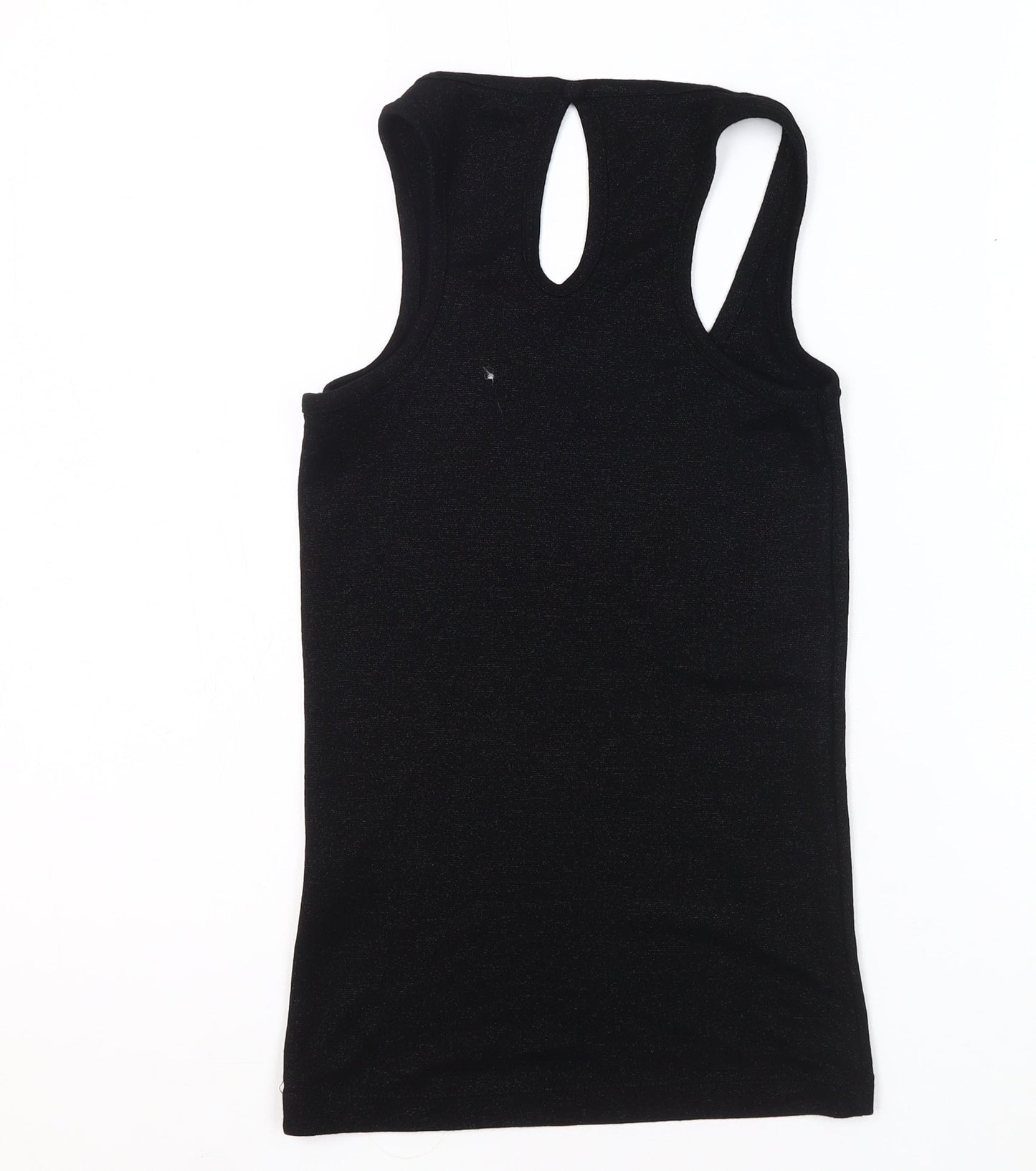 Womens UK Size 8 Dorothy Perkins Black Basic Tank