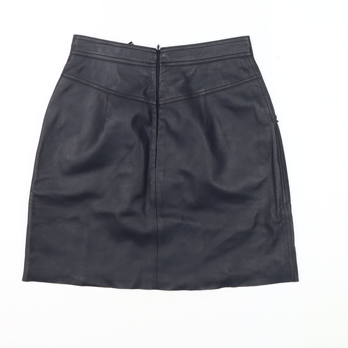 Marks and Spencer Women's Black Leather Skirt Size 6