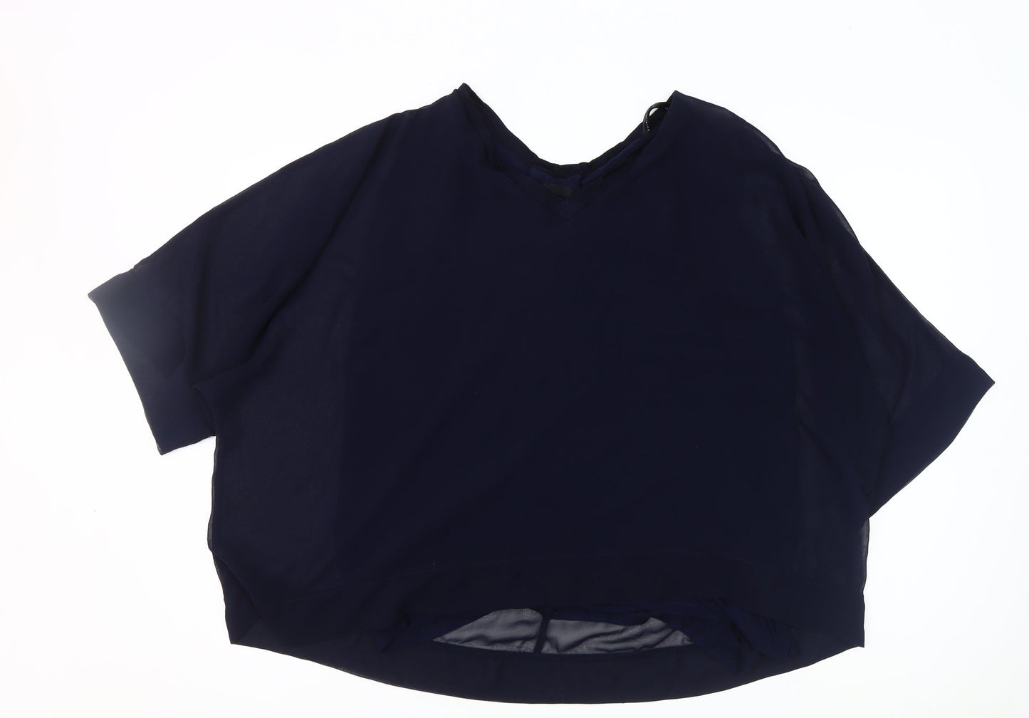 Womens UK Size 20 Live Unlimited London Blue Basic Blouse