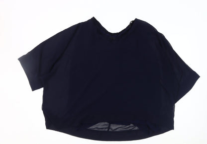 Womens UK Size 20 Live Unlimited London Blue Basic Blouse