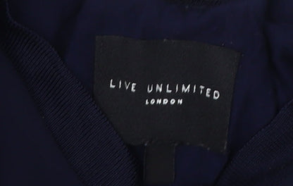 Womens UK Size 20 Live Unlimited London Blue Basic Blouse
