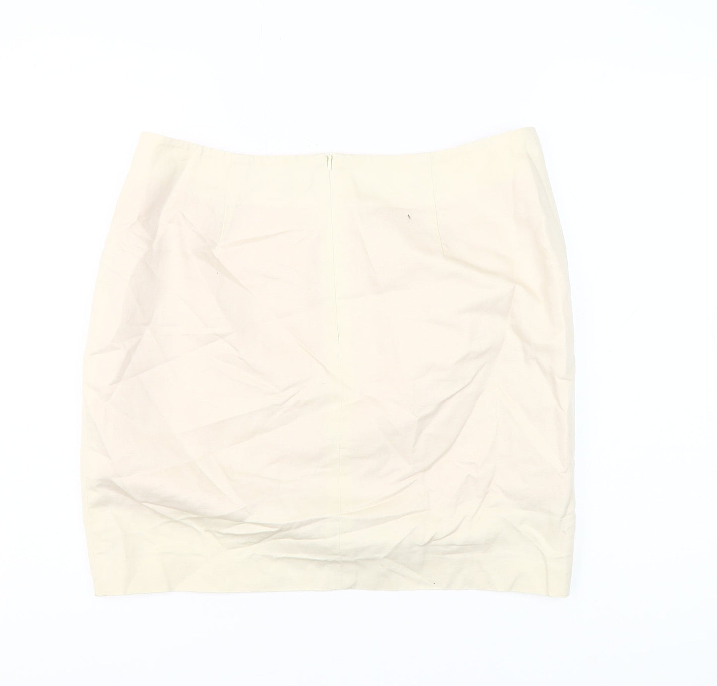 Monsoon Women's Ivory Pencil Skirt Size 14