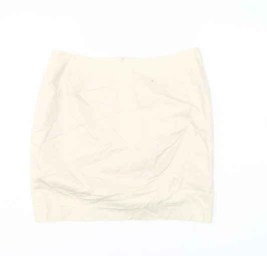 Monsoon Women's Ivory Pencil Skirt Size 14