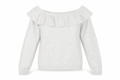 Womens UK Size S Divided Grey Pullover Jumper
