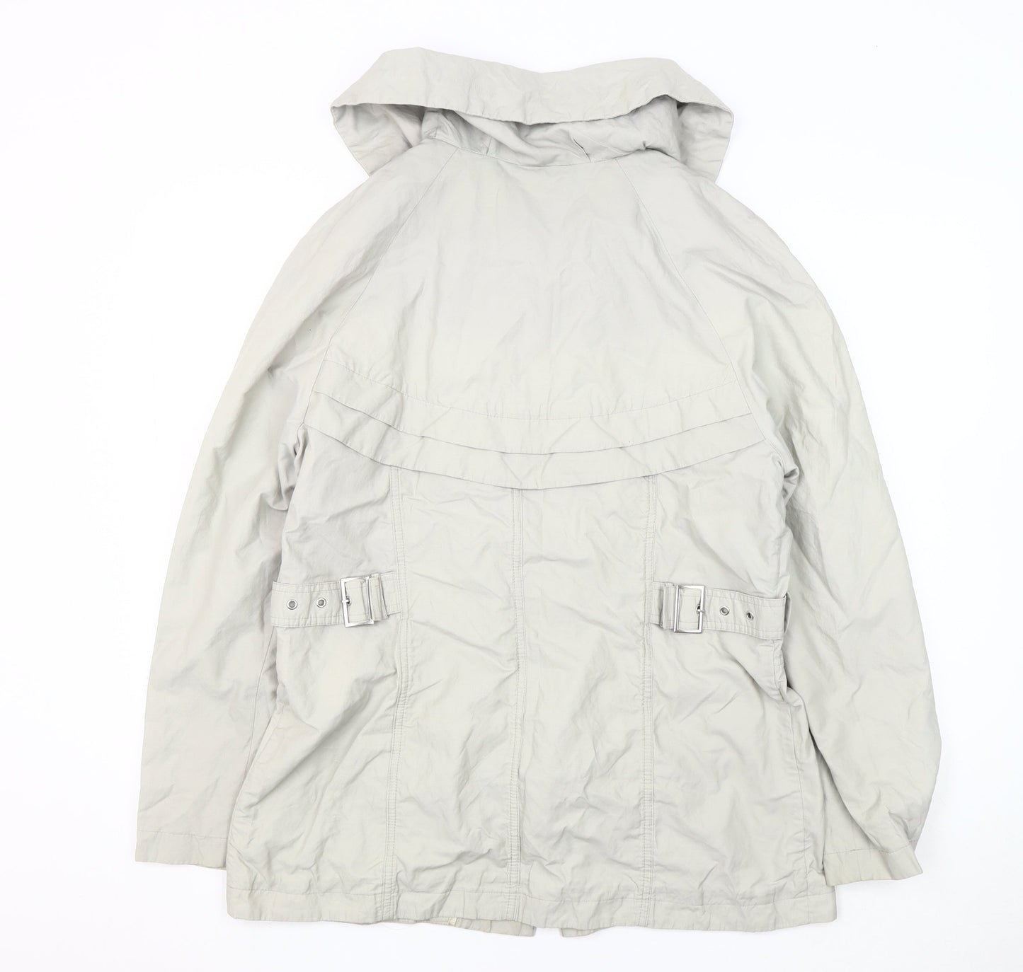 Lakeland Women's Beige Hooded Anorak Jacket Size 14