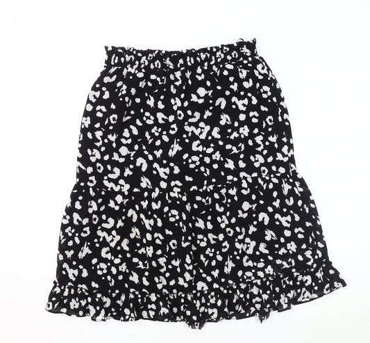 Marks and Spencer Women's Black Animal Print Skirt