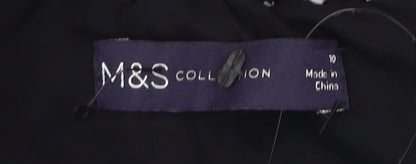 Marks and Spencer Women's Black Animal Print Skirt