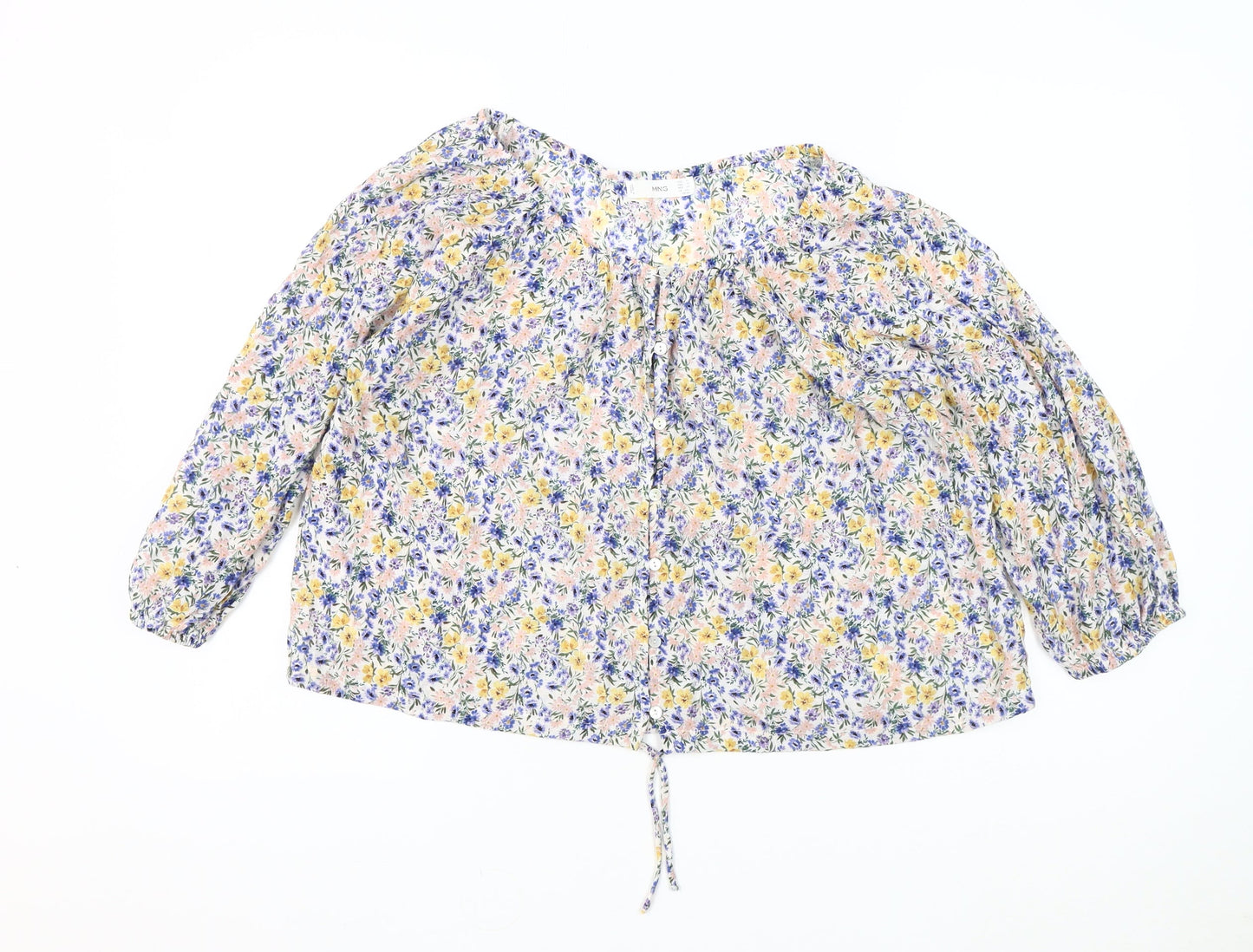 Womens UK Size 12 MNG Multicoloured Basic Blouse