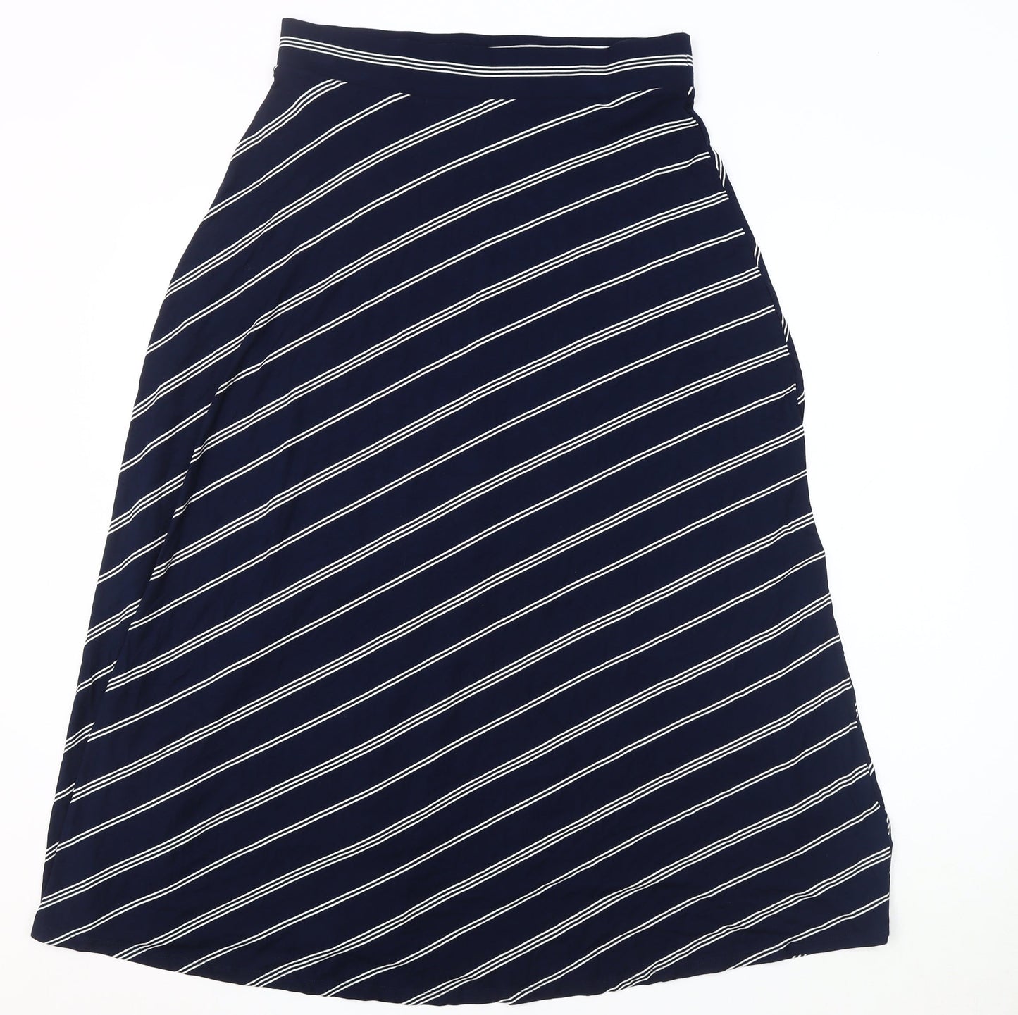Marks and Spencer Women's Blue A-Line Skirt, Size 12