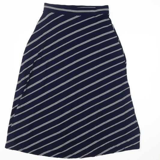 Marks and Spencer Women's Blue A-Line Skirt, Size 12