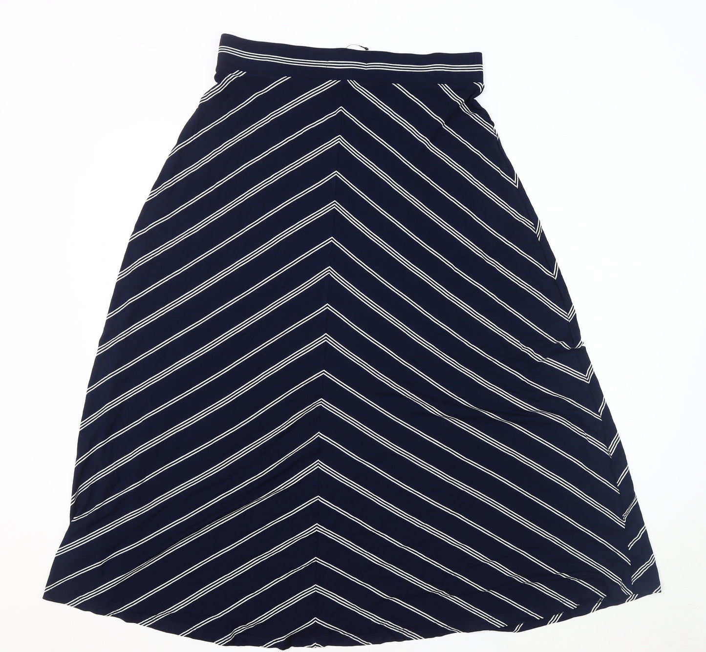 Marks and Spencer Women's Blue A-Line Skirt, Size 12