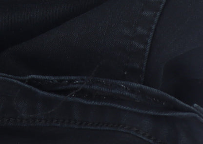 Mens UK Size 28 Topshop Slim Fit Straight Black Jeans