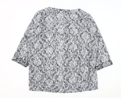 Womens UK Size 16 Marks and Spencer Grey Pullover Jumper
