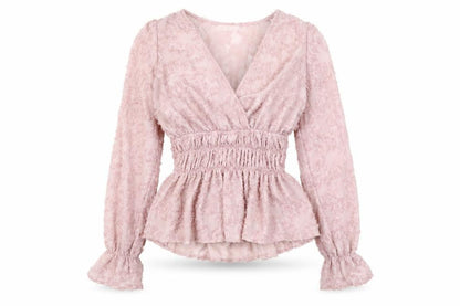 BISOU'S PROJECT Women's Pink Tunic Blouse - Size S