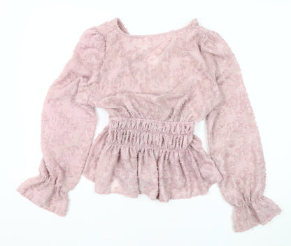 BISOU'S PROJECT Women's Pink Tunic Blouse - Size S