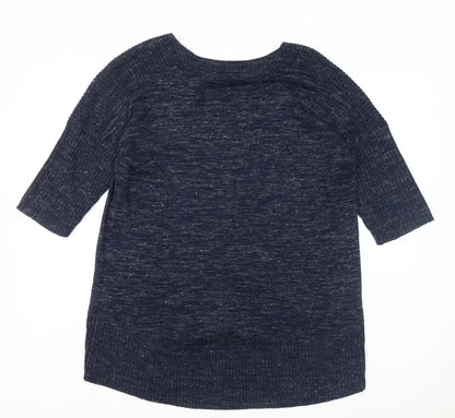 Womens UK Size 14 Marks and Spencer Blue Pullover Jumper