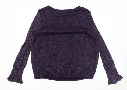 Womens UK Size 16 Dorothy Perkins Purple Basic Blouse