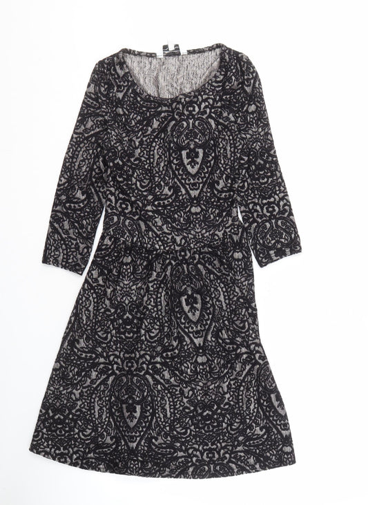 New Look Women's Black Paisley Dress Size 8