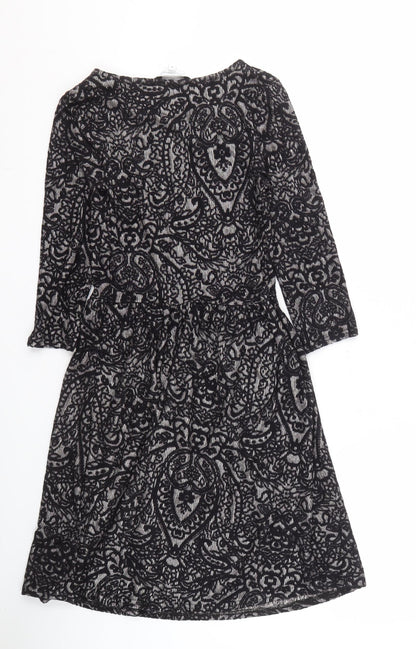 New Look Women's Black Paisley Dress Size 8