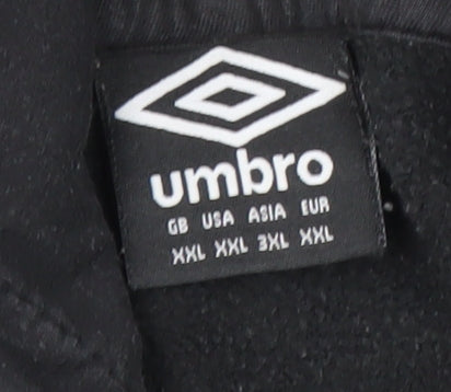 Mens UK Size 2XL Umbro Black Pullover Hoodie