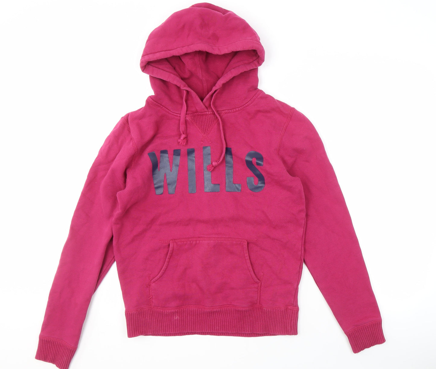 Womens UK Size 10 Jack Wills Pink Pullover Hoodie