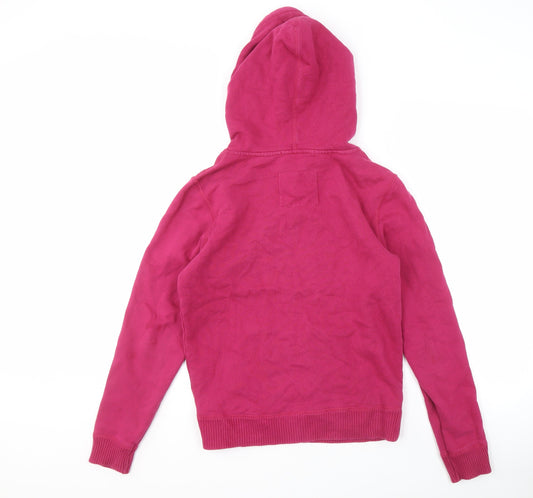 Womens UK Size 10 Jack Wills Pink Pullover Hoodie