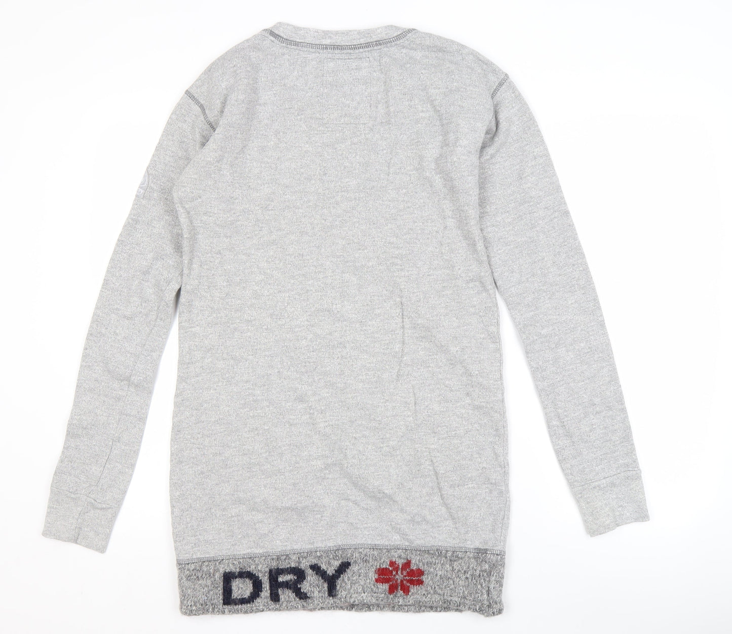 Superdry Men's Grey Logo Pullover Sweatshirt S