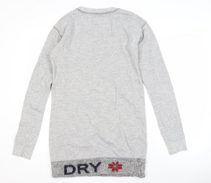 Superdry Men's Grey Logo Pullover Sweatshirt S