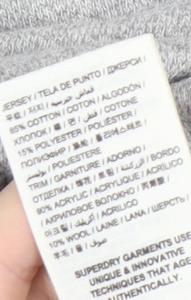 Superdry Men's Grey Logo Pullover Sweatshirt S