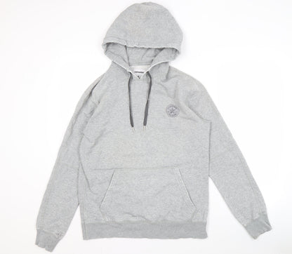 Mens UK Size S Converse Grey Pullover Hoodie