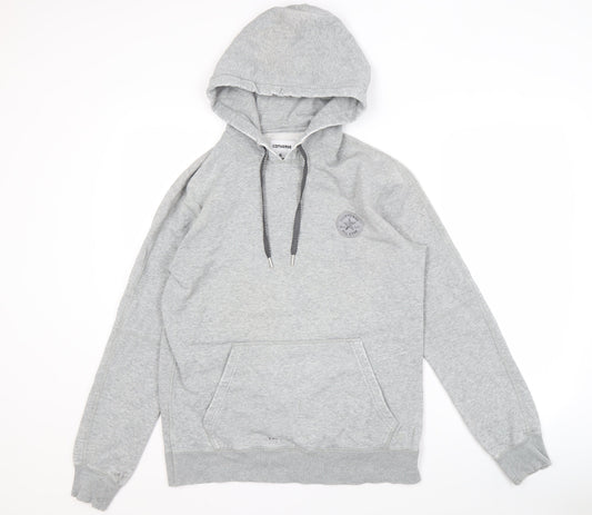 Mens UK Size S Converse Grey Pullover Hoodie