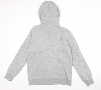 Mens UK Size S Converse Grey Pullover Hoodie