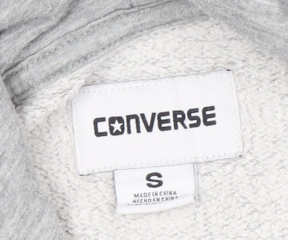 Mens UK Size S Converse Grey Pullover Hoodie