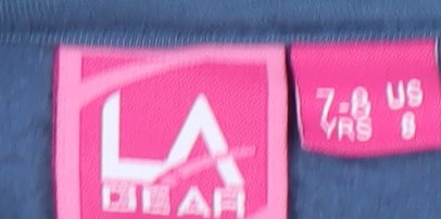 LA Gear Girls Blue Hoodie Pullover, 8-9 Years, Long Sleeve