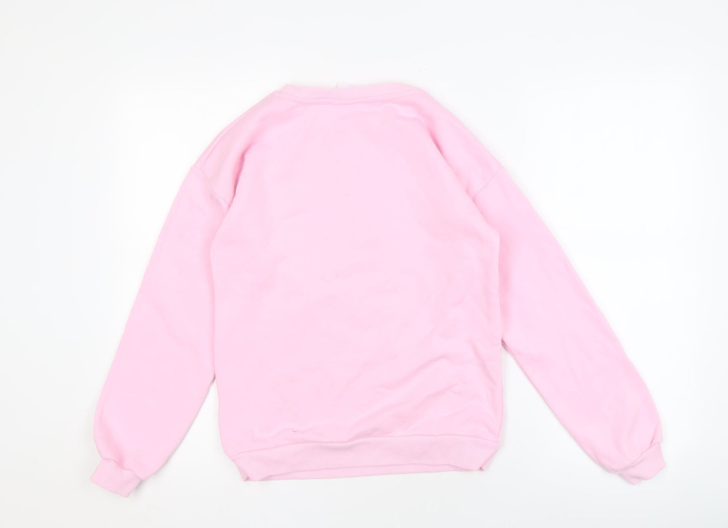Disney Pink Angel Girls Pullover Sweatshirt, M, Graphic Print