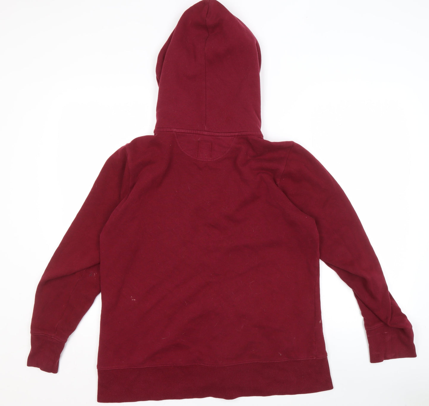 GAP Women's Red Full Zip Logo Hoodie, Size M