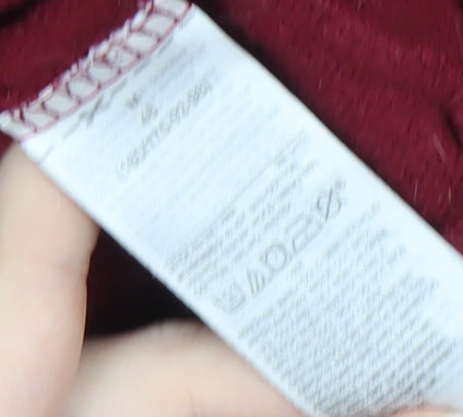 GAP Women's Red Full Zip Logo Hoodie, Size M