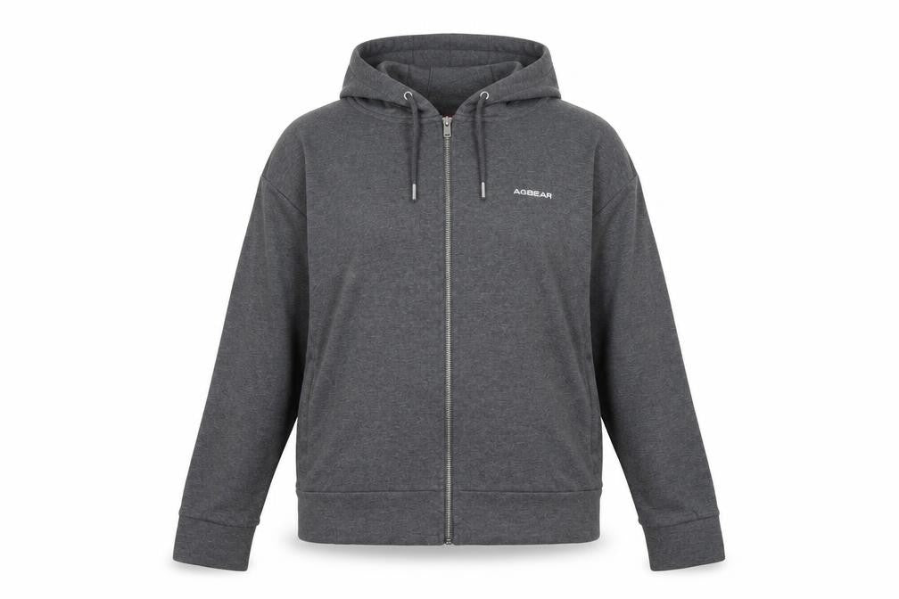 Womens UK Size 16 LA Gear Grey Full Zip Hoodie