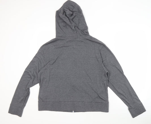 Womens UK Size 16 LA Gear Grey Full Zip Hoodie