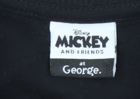George Girls Black Minnie Mouse Sequin Sweatshirt 11-12 Years