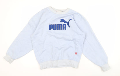 Puma Blue Unisex L Pullover Sweatshirt - Casual Style