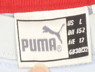 Puma Blue Unisex L Pullover Sweatshirt - Casual Style