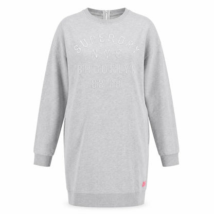 Superdry Women's Grey Sweatshirt Dress S