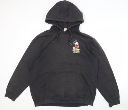 Unisex Adults UK Size S H&M Black Pullover Hoodie
